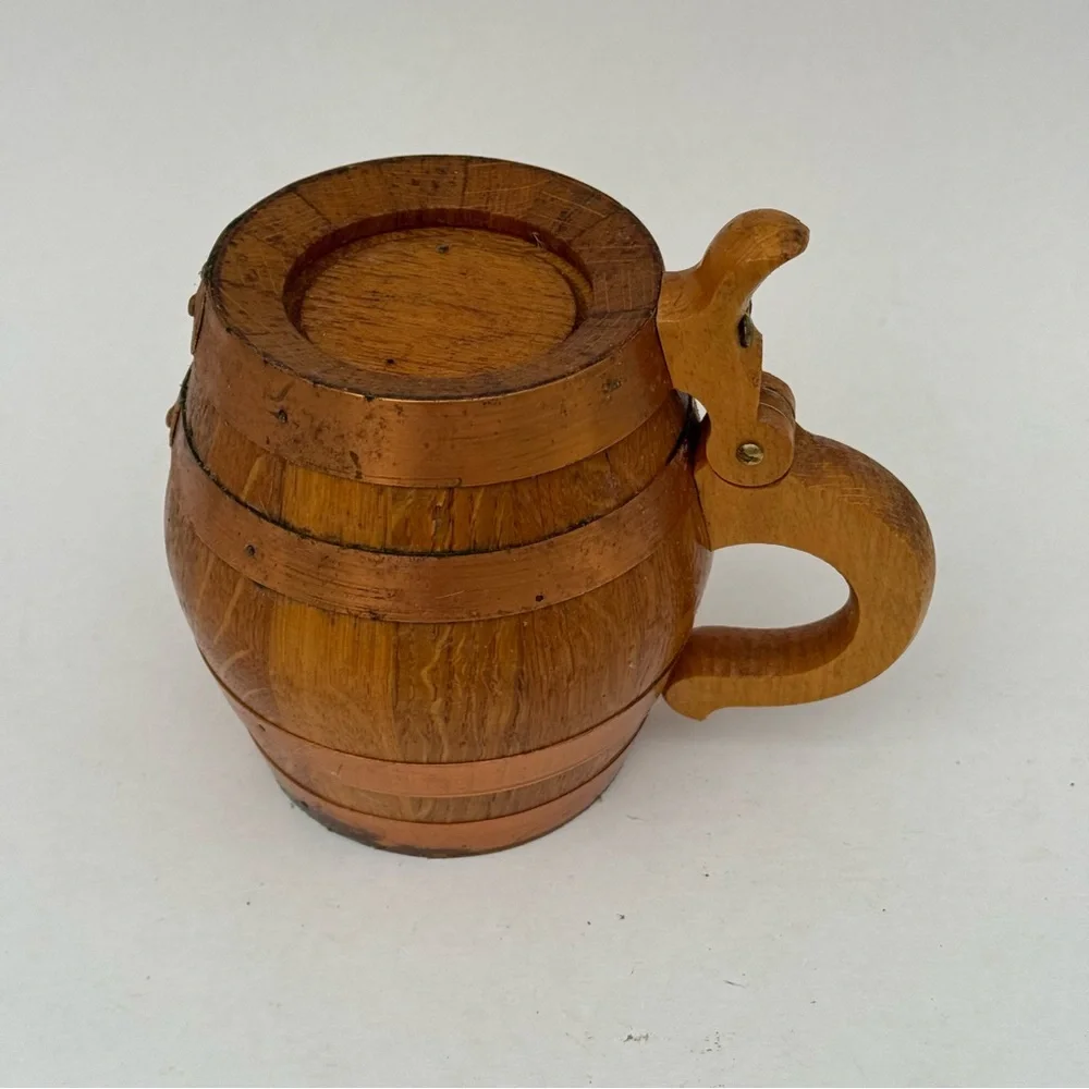 Vintage Wooden Beer Mug